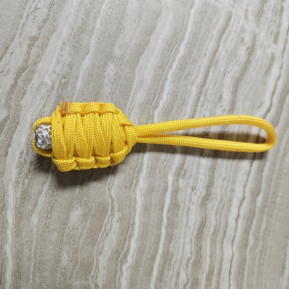 Yellow 550 Paracord Keychain Accessory
